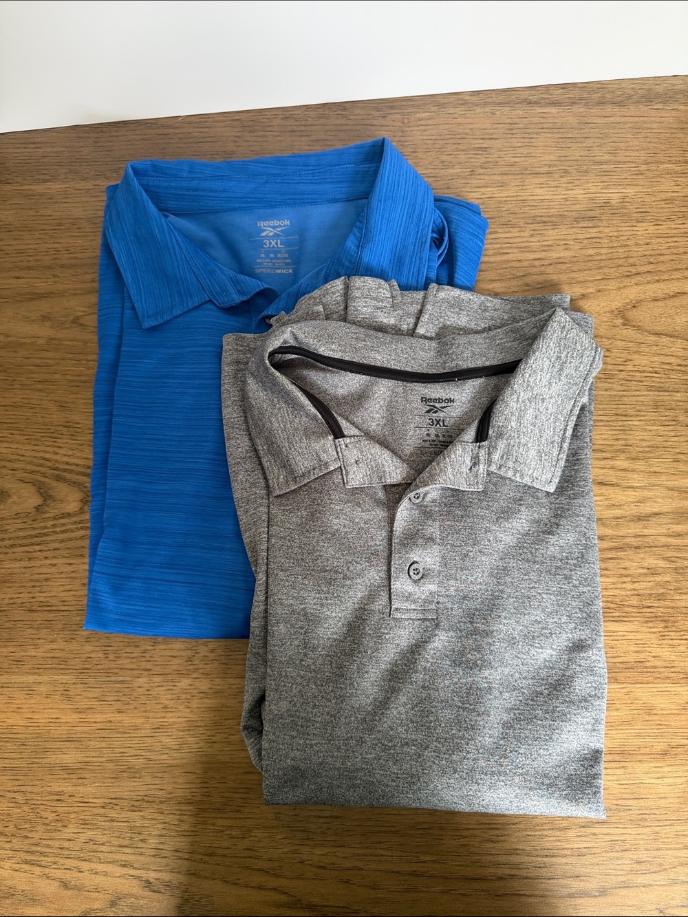 Reebok Blue and Gray 2 Pack Polo Shirt